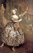 antoine pesne Portrait of the dancer Barbara Campanini oil painting artist